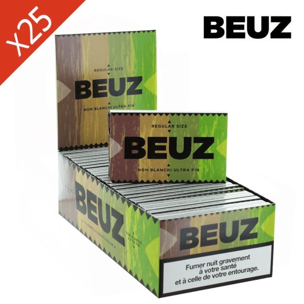 Boîte de 25 Carnets Feuilles Brown Non Blanchies Regular BEUZ