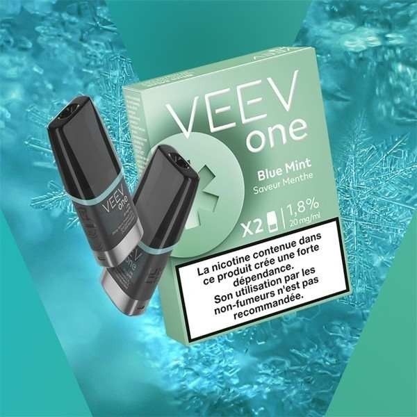 Pods Pre-remplis Veev One Blue Mint - Paquet de 2 Pods
