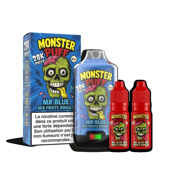 Puff Monster Puff 28k Mr Blue Mix Fruits Rouges