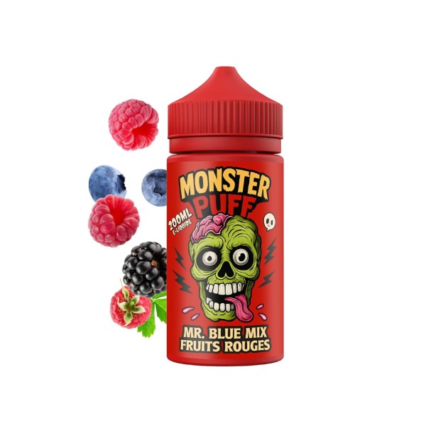 Eliquide Monster Puff 200ml Mr Blue Mix Fruits Rouges
