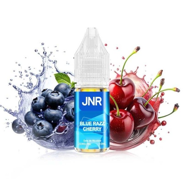 E-liquide Blue Razz Cherry JNR 10ml - Sels de Nicotine 20mg Myrtille Framboise Cerise