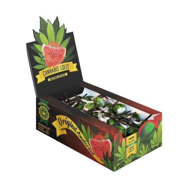 Sucette cannabis pastèque - 70 pcs | MULTITRANCE