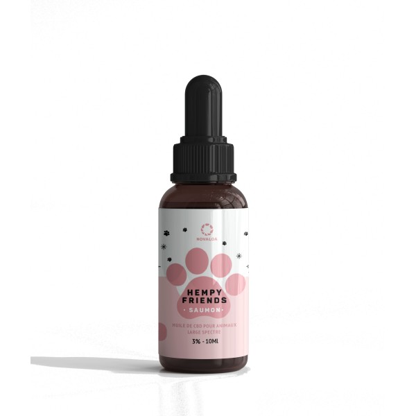 Huile CBD animaux 3% saumon | NOVALOA